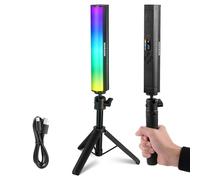 NEEWER Stick LED RGB avec Trépied de Bureau pour Photo Vidéo, 2500K-8500K Réglable IRC95+, Tube LED Portable 2550mAh, 17 Effets de Scène pour Vlog TikTok, TL20C