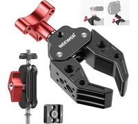 NEEWER Super Clamp avec Bras Magique à Double Tête Sphérique,support de sabot froid,Filetages 1/4" 3/8" Compatibles avec SmallRig et GoPro Insta360 Accessoires,Pince Légère,Charge Maximale 2,2kg,UA023
