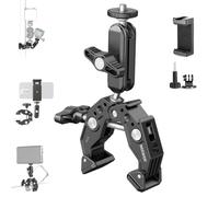 NEEWER Super Pince avec Bras Magique à Double tête sphérique 7,6cm,ST83 | Griffe Froide Filetage 6,35mm Adaptateur Montage téléphone/action cam pour trépied Bureau Compatible avec SmallRig GoPro DJI