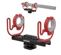 NEEWER Support Antichoc pour Microphone, Fixaction Bras Articulé Micro Réglable Sabot Froid pour Caméra, compatible avec Rode NTG Série Sennheiser MKE600 Audio Technica AT875R, Perches et Trépieds,MH2