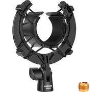 NEEWER Support Antichoc pour Microphone, Fixation pour Pied et Bras Articulé avec Cordons élastiques et Adaptateur à Vis 3/8" à 5/8", Compatible avec Micro de 46 à 50mm de Diamètre (1,8" à 2"), MS048