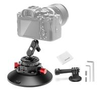 NEEWER Support Caméra à Ventouse 6‘’ Compatible avec GoPro,Bras Magique en Métal pour Pare-Brise Voiture avec Adaptateur pour Caméra d'action,Chiffon Nettoyage,pour Phone Mount DSLR & Vidéo POV,CA013