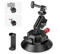 NEEWER Support de caméra à Ventouse de 11,4 cm avec Bras Magique à tête sphérique, Trous Arri de 6,35 mm, Support de Voiture à dégagement Rapide avec Support et Adaptateur de caméra d'action
