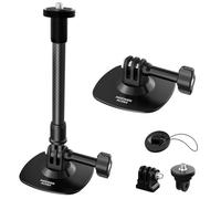 NEEWER Support Casque Flexible avec Perche d'extension,Compatible avec Insta 360, GoPro et DJI; Base adhésive pour caméra d'action,idéale pour l'enregistrement vidéo POV;pour Accessoires 1/4",AC060