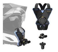 NEEWER Support Casque Moto de Mentonnière pour Action Camera, Support Casque avec Adaptateur Montage de Caméra à Dégagement Rapide Magnétique Compatible avec GoPro DJI Insta360 AKASO Accessoire, GP19