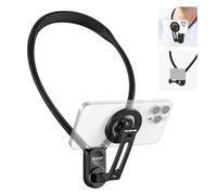 NEEWER Support Cou Magnétique pour Caméra d'action & Smartphone, GP16 | Trépied Harnais Poitrine, Compatible avec GoPro DJI Insta360 MagSafe iPhone Android, Support de Téléphone pour Vlog vidéo POV