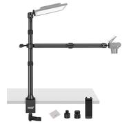 NEEWER Support de Bureau avec 2 Bras Télescopiques,Support de Téléphone pour Micro,Caméra,Webcam,Anneau Lumineux,Support de Microphone Suspendu avec Pince en C,Rotules,Adaptateur de Vis,TL253A+DS001