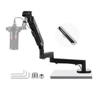 NEEWER Support de Bureau pour Bras de Micro à Profil Bas Pivotant à 360° avec Amortissement Pneumatique, Compatible avec Microphone Shure MV7 SM7B Blue Yeti pour Streaming de Jeux, Podcast, MS002