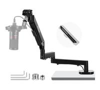 NEEWER Support de Bureau pour Bras de Micro à Profil Bas Pivotant à 360° avec Amortissement Pneumatique, Compatible avec Microphone Shure MV7 SM7B Blue Yeti pour Streaming de Jeux, Podcast, MS002