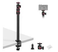 NEEWER Support de Bureau pour Caméra, Support d'éclairage de Bureau, Bras de Microphone avec Rotule, Pince en C, Chiffon de Nettoyage pour Webcam DSLR,Support de Téléphone, Anneau Lumineux,Rouge TL283