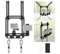 NEEWER Support de clôture avec Support pour Montage Game Changer - Absorption des Chocs - Chaîne de Baseball - Compatible avec caméra d'action Mevo Start GoPro Insta360 DJI PA022 - Noir