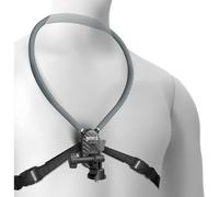 NEEWER Support de Cou Compatible avec GoPro DJI Insta 360 Caméras d'Action, Fixation Rapide avec Coussin d'Air et Sangle de Poitrine Réglable, Kit d'Accessoires pour Vidéo POV (Vlog), GP49