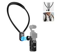 NEEWER Support de Cou Magnétique avec Cage Pocket 3, Flexible à Dégagement Rapide pour Caméra d'action Compatible avec GoPro Hero 13 12 11 Max DJI Action 5 Pro Insta360 Osmo Pocket 3, pour POV, GP39
