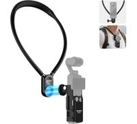 NEEWER Support de Cou Magnétique avec Cage Pocket 3, Flexible à Dégagement Rapide pour Caméra d'Action Compatible avec GoPro Hero 13 12 11 Max DJI Action 5 Pro Insta360 Osmo Pocket 3, pour POV, GP39