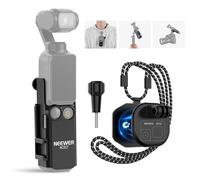 NEEWER Support de cou magnétique GP-61 et adaptateur de montage d'extension en plastique AC017 compatible avec DJI Osmo Pocket 3 Creator Combo Accessoires, support de cou réglable pour caméra à cardan