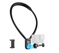 NEEWER Support de Cou Magnétique pour Caméra d'Action et Smartphone,GP15 | Compatible avec GoPro DJI Insta360 iPhone Samsung,Fixation Rapide,Adaptateur Flexible pour Caméra Action(POV) & Support Phone