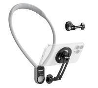 Neewer Support de Cou magnétique pour caméra/téléphone, Mains Libres,Support de Poitrine Compatible avec GoPro DJI Insta360 iPhone15 Android, Support de Cou pour téléphone pour POV Vlog, Gris, GP16