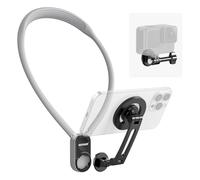 Neewer Support de Cou magnétique pour caméra/téléphone, Mains Libres,Support de Poitrine Compatible avec GoPro DJI Insta360 iPhone15 Android, Support de Cou pour téléphone pour POV Vlog, Gris, GP16
