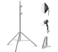 NEEWER Support de lumière amélioré de 75"/190cm en Acier Inoxydable à Ressort,trépied de Photographie Pliable pour lumière annulaire LED Strobe Softbox,Charge maximale 13,5lb/6,5kg,ST-190SS
