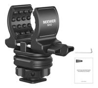 NEEWER Support de Microphone avec Adaptateur pour Sabot Froid, Accessoire de Montage de Micro Antibruit et Antichoc avec Coussinets en Silicone Intégrés, pour Mic de 19 à 25mm de Diamètre, MH3