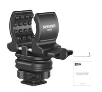 NEEWER Support de Microphone avec Adaptateur pour Sabot Froid, Accessoire de Montage de Micro Antibruit et Antichoc avec Coussinets en Silicone Intégrés, pour Mic de 19 à 25mm de Diamètre, MH3