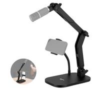 NEEWER Support de Microphone de Bureau avec Pince pour Téléphone & Bras Flexible, Pied de Micro Table avec Adaptateur de Vis 1/4" à 5/8",Compatible avec Blue Yeti Razer Seiren Mini,Charge 1,5kg,MS022