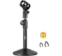 NEEWER Support de microphone de bureau, support de micro réglable avec clip et adaptateur 3/8" à 5/8" compatible avec Blue Yeti Snowball HyperX QuadCast SoloCast Shure, charge maximale 1,5 kg, MS015
