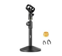 NEEWER Support de microphone de bureau, support microphone de table réglable avec pince&adaptateur 3/8" vers 5/8" compatible avec Blue Yeti, QuadCast, SoloCast et Shure, charge maximale 1,5 kg, MS015