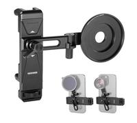 NEEWER Support de téléphone avec Adaptateur de téléphone de 17 mm et Anneau de Filtre 17-37/58 mm, Accessoires universels réglables pour trépied de téléphone compatibles avec iPhone 17 Pro Max 16 S25