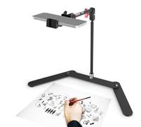 NEEWER Support de téléphone avec trépied et Bras articulé à Double rotule, Fixation Antichoc et Base Pliable, idéal pour Le Piano, la Cuisine, Le Dessin, Le Croquis et Le Streaming en Direct, DS026