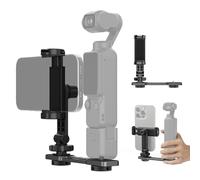 NEEWER Support de Téléphone Compatible avec DJI Osmo Pocket 3, Accessoire d'Extension Pocket 3, Portable avec Filetage 1/4" de Trépied et Tige d'Extension, Griffe pour Mini Lampe Vidéo, Micro, AC021