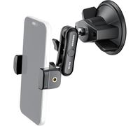 NEEWER Support de Téléphone Portable pour Voiture¿ Rotation à 360°¿ Ventouse¿ Bras Magique en Métal¿Compatible avec iPhone et Samsung¿pour Pare-brise¿Toit Ouvrant¿Navigation¿Enregistrement Vidéo¿PA136