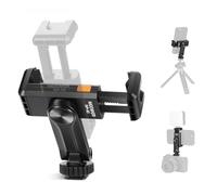 NEEWER Support de Trépied Téléphone avec Filetage 1/4" et Griffe Froide,6-9cm, Support Caméra Rotatif à 360°, Pince Téléphone Compatible avec iPhone 15 14 13 12 11 Pro Max X XR Samsung S24 Ultra,SP-10