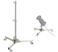 NEEWER Support d'éclairage Robuste avec Roulette,Hauteur Max 98cm, Trépied Réglable Pliable en Acier Inoxydable, Support éclairage Photographie pour Speedlight Softbox Monolight,Charge Max 22lb,ST98SS