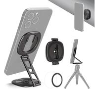 NEEWER Support Magnétique Double pour Téléphone,Trépied Pliable et Fin avec Filetage 1/4"" et Sabot Froid,Compatible MagSafe iPhone Samsung et Android pour l'Enregistrement Vidéo,PA095