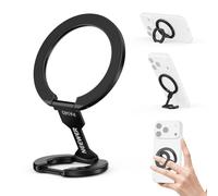 NEEWER Support Magnétique pour Téléphone, Anneau de Mount Aimanté Double Face, Pliable et Portable, Compatible avec MagSafe iPhone Samsung et Android pour Voiture Sport Enregistrement vidéo,PA140
