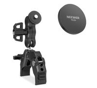 NEEWER Support magnétique pour téléphone avec Pince Ultra-résistante, Support métallique réglable avec vis 1/4" et rotules, Bras articulé Compatible avec MagSafe pour iPhone, pour trépied, PA150