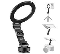 NEEWER Support Magnétique pour Téléphone avec trépied et Adaptateur Griffe Flash, Fixation compacte et légère en Aluminium, Compatible avec MagSafe iPhone Samsung Android, Enregistrement vidéo, CA163