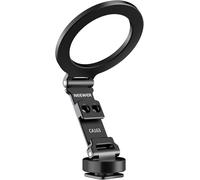 NEEWER Support magnétique pour téléphone avec trépied et adaptateur griffe flash, fixation compacte et légère en aluminium, compatible avec MagSafe iPhone Samsung Android, enregistrement vidéo, CA163