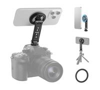 NEEWER Support magnétique pour trépied téléphone avec Griffe Porte-Accessoires, Adaptateur de Support Portable en métal, Compatible avec MagSafe (iPhone, Samsung, Huawei, Android), DS031