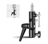 NEEWER Support pour Flash de Type H pour Caméra et Compatible avec Softbox Parapluie, Adaptateur de Support de lumière en métal réglable pivotant à 180° avec Adaptateur à vis 1/4" à 3/8"
