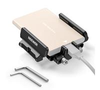 Neewer Support de Montage SSD en Aluminium avec Cold Shoe Serre Câble, 1,6"-2,6"/40-65 mm Compatible avec Samsung T5 T7 SSD SanDisk Compatible avec SmallRig Cage pour BMPCC 4K 6K pour Sigma FP, UA035