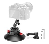 NEEWER Support à Ventouse 6"+Bras Magique avec Rotule,Trous ARRI 1/4" 3/8",Support de Voiture en Métal pour Caméra/Caméra d'Action/Téléphone,Ventouse à Pompe à Air sur Voiture ou Vitre,CA013