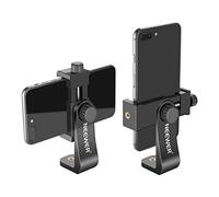 Neewer Support Vertical de Smartphone avec 1/4 po Montage de Trépied, Adapeur Clip Trépied de Phone Compatible avec 13 Pro Max/12/11 Pro Max/X/XR, Galaxy S20+/S20, Huawei P40 Pro(Noir)