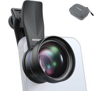 NEEWER Téléobjectif 58mm avec Clip d'Objectif Fileté 17mm,6 éléments en 5 groupes,grossissement x 2,compatible avec iPhone,Android et Samsung,pour Portrait Photographie,LS-71