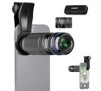 NEEWER Téléobjectif 7X avec clip d'objectif d'appareil photo de téléphone, macro 10x détachable pour plaque arrière filetée de 17 mm, coque de téléphone, compatible avec iPhone Samsung, LS-36 Ultra