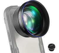 NEEWER Téléobjectif HD 85MM pour Plaque Arrière 17mm, Grossissement 2,5X Compatible avec SmallRig NEEWER Cage de Téléphone pour iPhone Samsung avec Adaptateur d'Objectif 17mm, LS-59