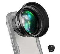 NEEWER Téléobjectif HD 85mm Téléphone Seulement Plaque Arrière 17mm, Grossissement 2,5X Compatible avec SmallRig NEEWER Cage pour iPhone Samsung avec Adaptateur 17mm & Bouchon Objectif, LS-59