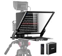 NEEWER Téléprompteur X17 II avec Télécommande RT113/Contrôle APP, Séparateur Faisceau HD 17" Cadre en Métal Support Amélioré Plaque QR Compatible avec 501PL iPad iPhone, Max.44,1lb, sans Assemblage