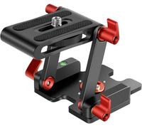 NEEWER Tête de Trépied Z-Flex Tilt avec 4 Boutons Réglage/Fixation, Plaque Rapide et Niveau à Bulle pour Trépied Appareil Photo DSLR Caméscopes Slider Caméra, Alliage Aluminium Charge 3kg